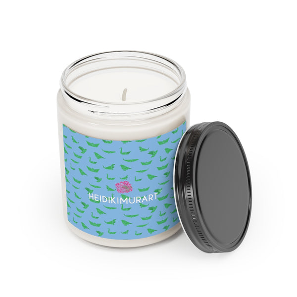 Blue Crane Soy Wax Candle, 9oz candle in a glass container  - Made in the USA