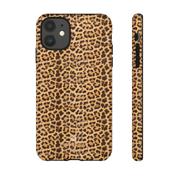 Leopard Animal Print Tough Cases, Designer Phone Case-Made in USA-Phone Case-Printify-iPhone 11-Matte-Heidi Kimura Art LLC