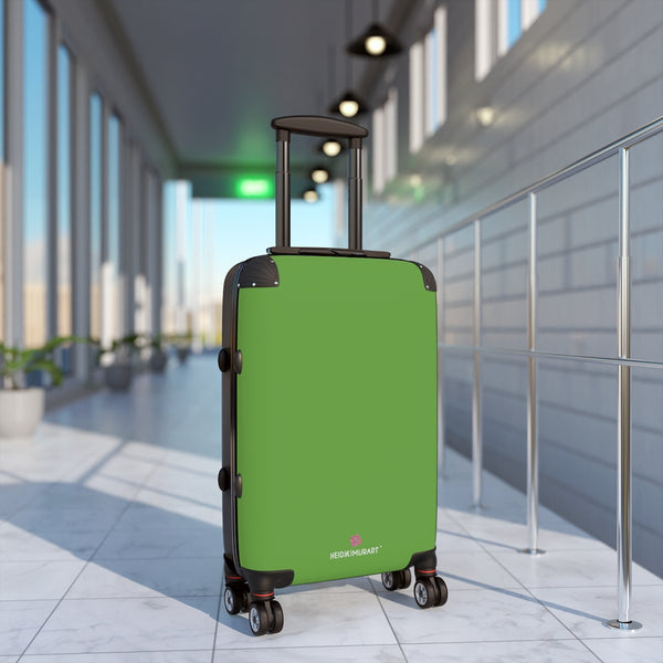 Green Solid Color Suitcases, Modern Simple Minimalist Designer Suitcase Luggage (Small, Medium, Large)