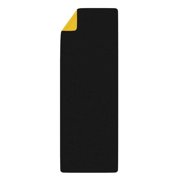 Yellow Rubber Yoga Mat - Printed in USA (Size: 24” x 68”)