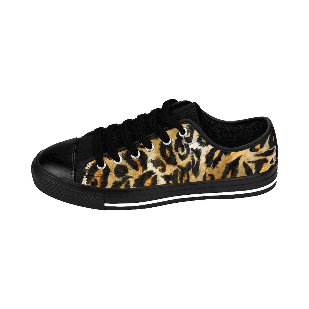 Leopard Teal Print Men's Sneakers