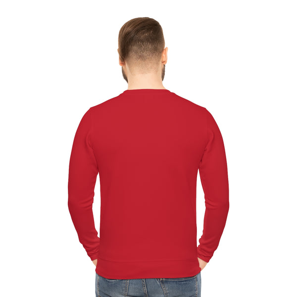 Red Color Lightweight Men's Sweatshirt, Dark Red Men's Shirt