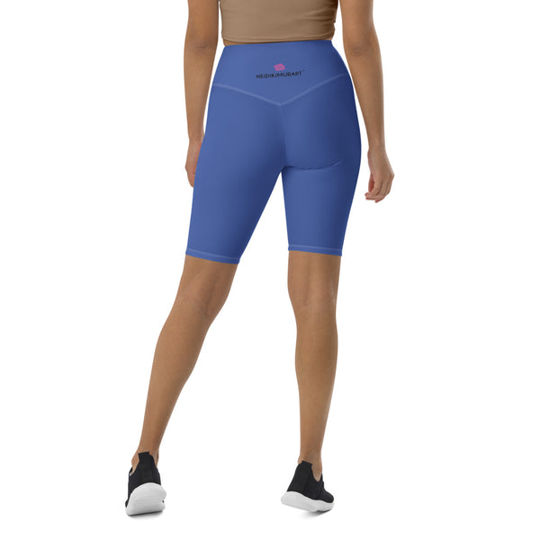 Blue Women's Biker Shorts, Violet Purple Shorts, Light Purple Premium Biker Shorts For Women-Made in EU/MX (US Size: XS-3XL) Women's Athletic Shorts, Cycling Shorts For Women, Bike Shorts, Womens Bike Short