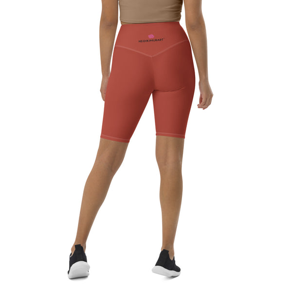Peach Pink Women's Biker Shorts, Tan Solid Colored Biker Shorts, Premium Biker Shorts For Women-Made in EU/MX (US Size: XS-3XL) Women's Athletic Shorts, Cycling Shorts For Women, Bike Shorts, Womens Bike Short