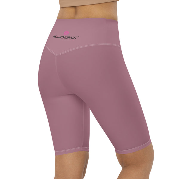Purple Solid Color Biker Shorts, Pastel Purple Biker Shorts, Premium Biker Shorts For Women-Made in EU/MX (US Size: XS-3XL) Women's Athletic Shorts, Cycling Shorts For Women, Bike Shorts, Womens Bike Short