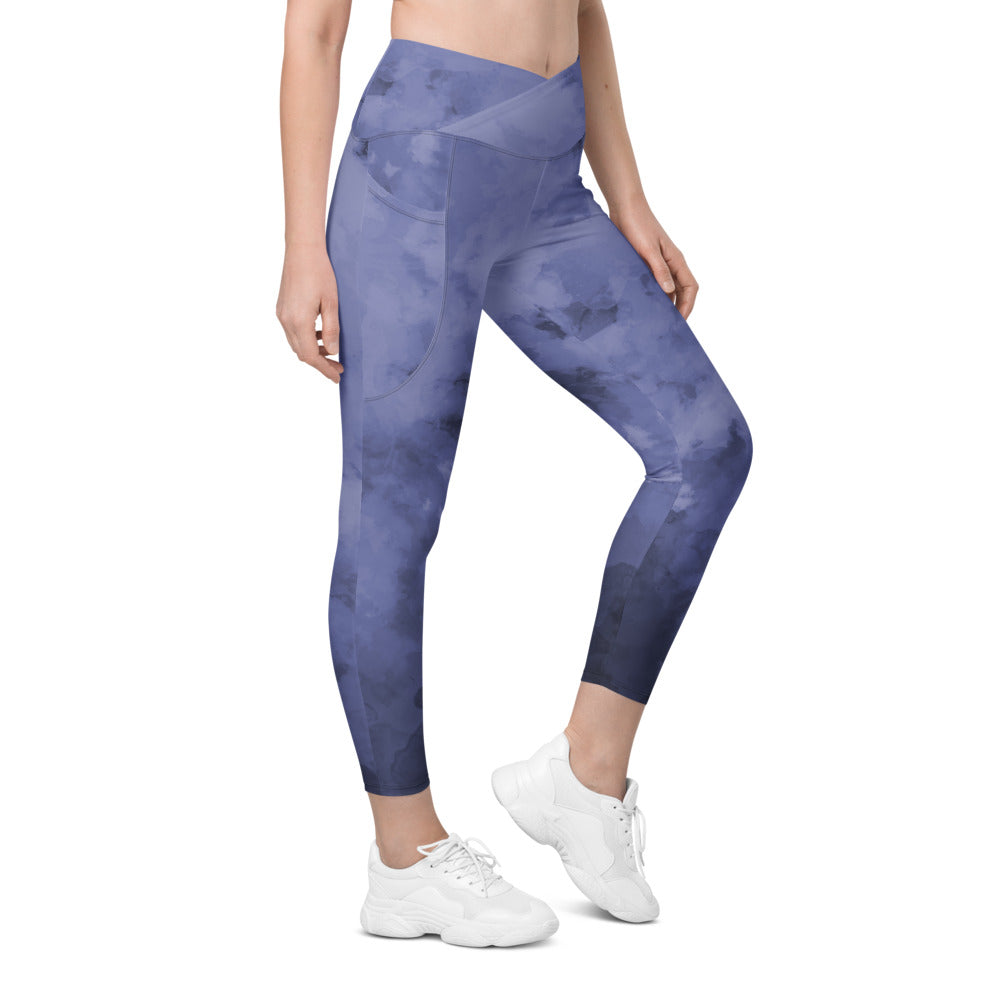 Purple Abstract Women's Tights, Best Women's Crossover Leggings With Pockets For Ladies - Made in USA/EU/MX https://heidikimurart.com/products/purple-abstract-womens-tights-best-crossover-leggings-with-pockets 