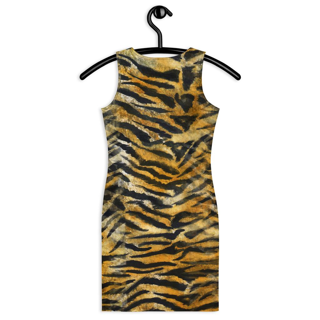 orange tiger stripe dress Orange Tiger Print | Latin - Rhythm Dress