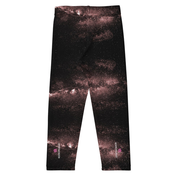 Pink Galaxy Kid's Leggings, Space Galaxies Milky Way Print Designer Kid's Girl's Leggings Active Wear 38-40 UPF Fitness Workout Gym Wear Running Tights, Comfy Stretchy Pants (2T-7) Made in USA/EU/MX, Girls' Leggings & Pants, Leggings For Girls, Designer Girls Leggings Tights, Leggings For Girl Child