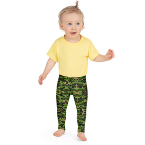 Green Camo Kid's Leggings, Army Military Camouflage Print Children's Fashion Designer Kid's Girl's Leggings Active Wear 38-40 UPF Fitness Workout Gym Wear Running Tights, Comfy Stretchy Pants (2T-7) Made in USA/EU/MX, Girls' Leggings & Pants, Leggings For Girls, Designer Girls Leggings Tights, Leggings For Girl Child