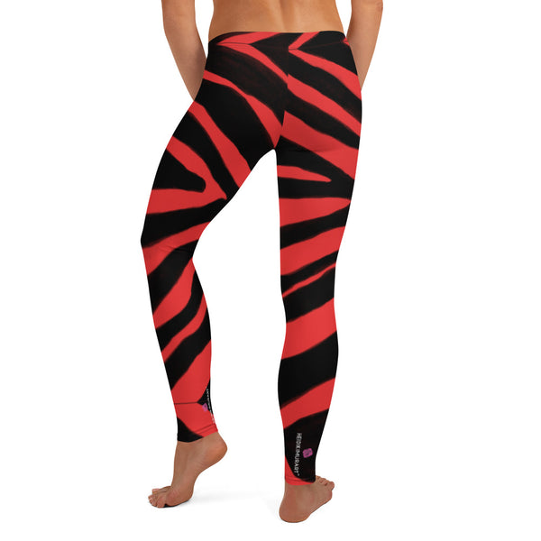 Red Zebra Casual Leggings