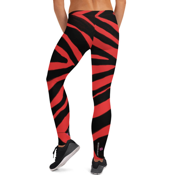 Red Zebra Casual Leggings