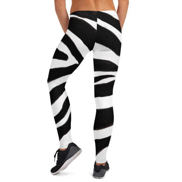 Black Zebra Print Leggings