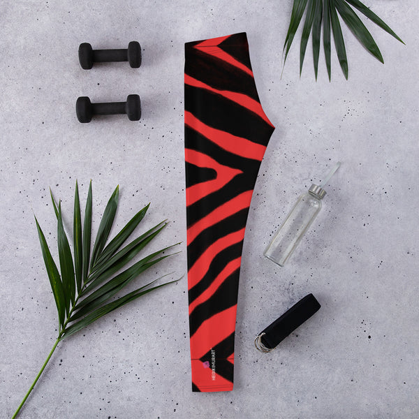 Red Zebra Casual Leggings