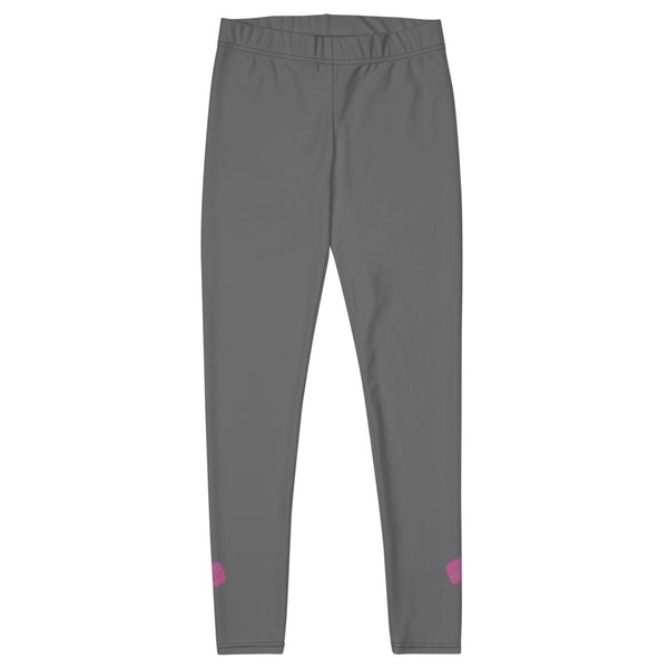Dark Grey Casual Women's Leggings, Gray Solid Color Fashion Fancy Women's Long Dressy Casual Fashion Leggings/ Running Tights - Made in USA/ EU/ MX (US Size: XS-XL)