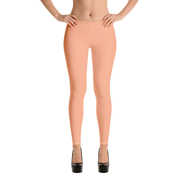 Nude Solid Color Women's Leggings - Heidikimurart Limited 