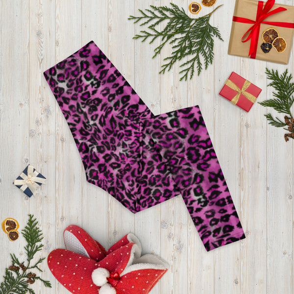 Pink Leopard Animal Print Leggings