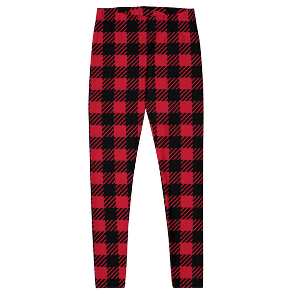 Buffalo Red Plaid Print Leggings