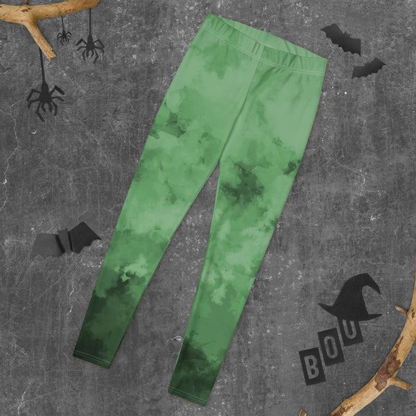 Green Abstract Leggings
