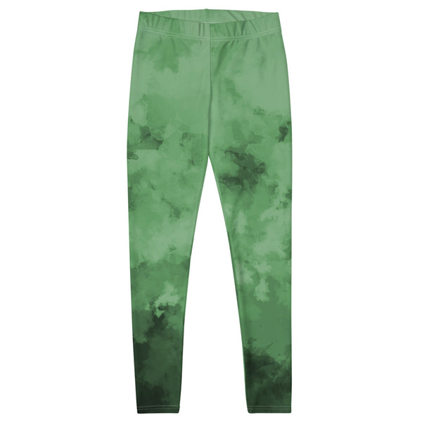 Green Abstract Leggings