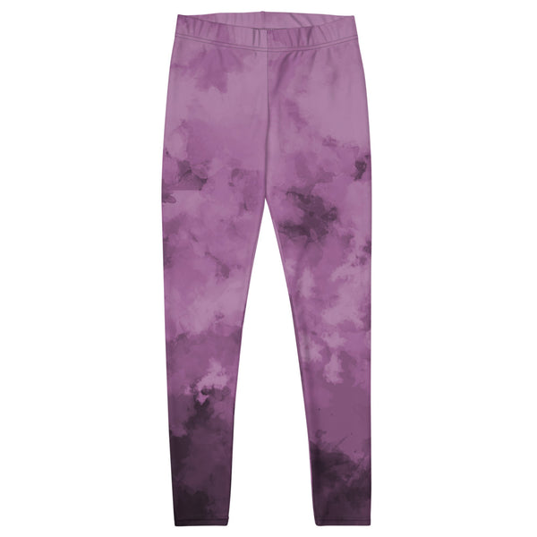 Purple Abstract Women's Casual Leggings