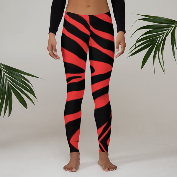 Red Zebra Casual Leggings