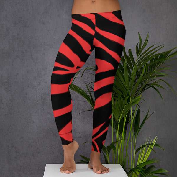 Red Zebra Casual Leggings