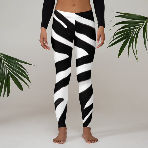 Black Zebra Print Leggings