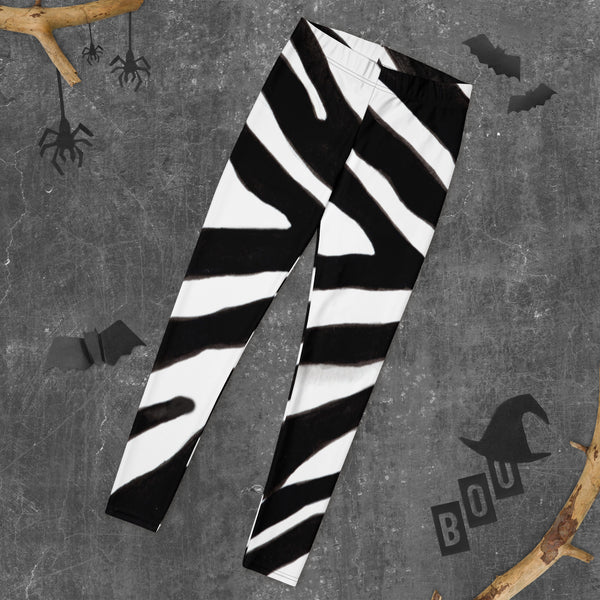 Black Zebra Print Leggings