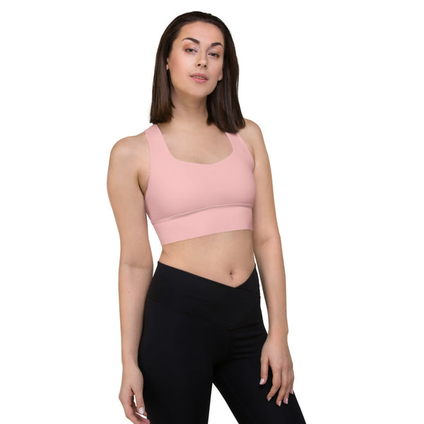 Light Pink Longline sports bra