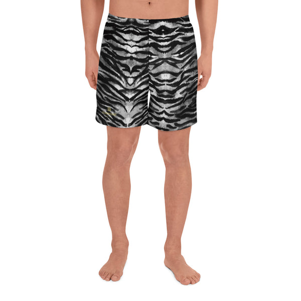 Grey Tiger Men's Shorts, Best Men's Athletic Long Shorts