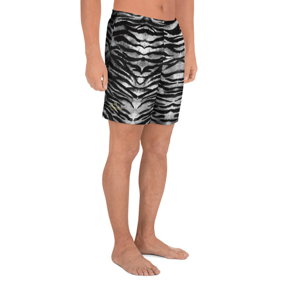 Grey Tiger Men's Shorts, Best Men's Athletic Long Shorts