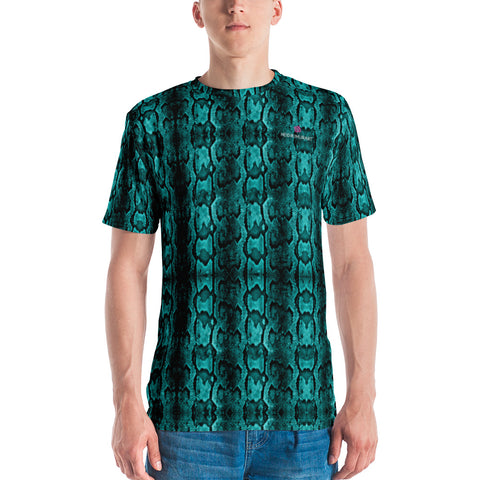 Blue Snake Print Men's t-shirt