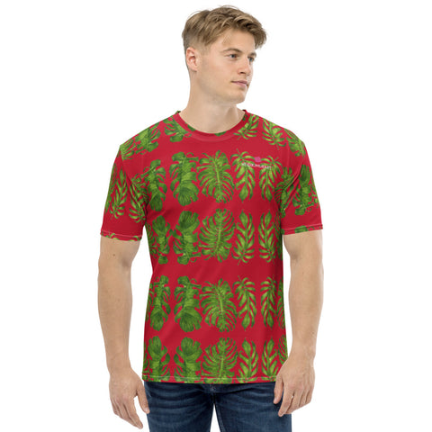 Red Tropical Leaf Men's t-shirt