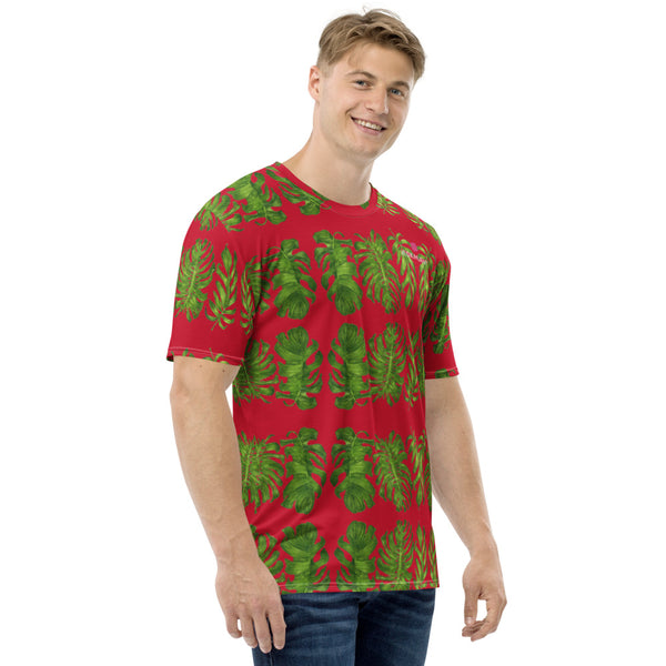 Red Tropical Leaf Men's t-shirt