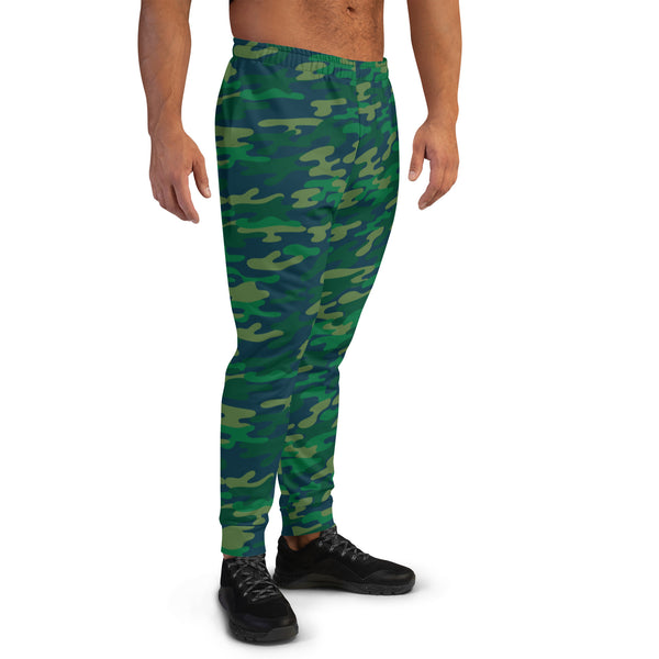 Dark Green Camo Men's Joggers, Camouflage Joggers, Casual Minimalist Slim-Fit Designer Ultra Soft & Comfortable Men's Joggers, Men's Jogger Pants-Made in USA/EU/MX (US Size: XS-3XL) Green Camo Pants, Camo Joggers Pants, Camouflage Jogger, Men's Camo Joggers, Camouflage  Joggers Mens, Pink Camo Pants Outfits, Camo Joggers Men's 