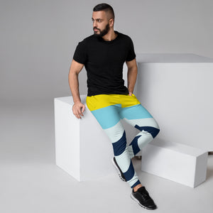 Mixed Abstract Stripes Men's Joggers, Colorful Striped Print Men's Sweatpants - Made in USA/EU/MX Abstract Best Designer Casual Premium Slim-Fit Designer Ultra Soft & Comfortable Men's Joggers, Men's Jogger Pants-Made in USA/EU/MX (US Size: XS-3XL) 