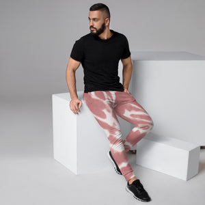 Pink Tie Dye Men's Joggers, Tie Dye Abstract Best Designer Casual Premium Slim-Fit Designer Ultra Soft & Comfortable Men's Joggers, Men's Jogger Pants-Made in USA/EU/MX (US Size: XS-3XL) 