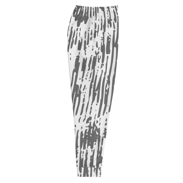 American Flag Print Men's Joggers, , Grey Striped Designer Men's Jogging Pants&nbsp; Casual&nbsp;Minimalist Slim-Fit&nbsp;Designer Ultra Soft &amp; Comfortable Men's Joggers, Men's Jogger Pants-Made in USA/EU/MX (US Size: XS-3XL)&nbsp;&nbsp;