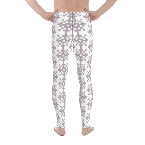 Purple Snow Flake Men's Leggings