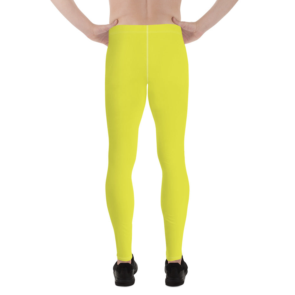 ADULT TIGHTS 3/4 LENGTH, PLAIN COLORS YELLOW