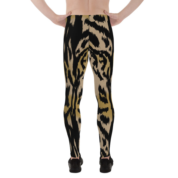 Brown Animal Print Men's Leggings