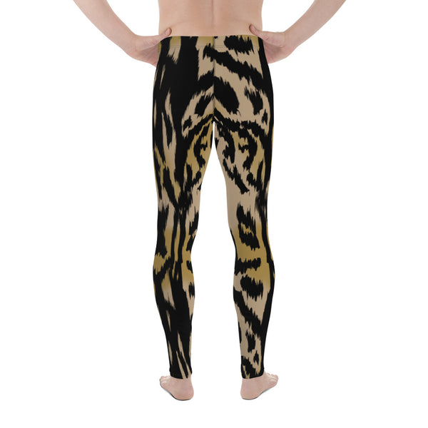 Brown Animal Print Men's Leggings