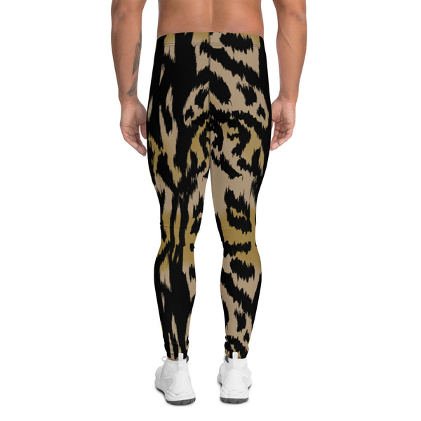 Brown Animal Print Men's Leggings