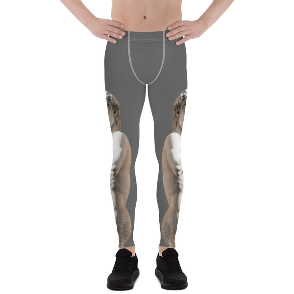 White Sculptural Men's Leggings