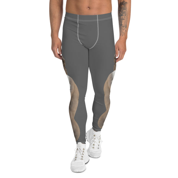 White Sculptural Men's Leggings