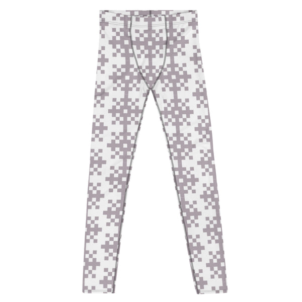 Purple Snow Flake Men's Leggings