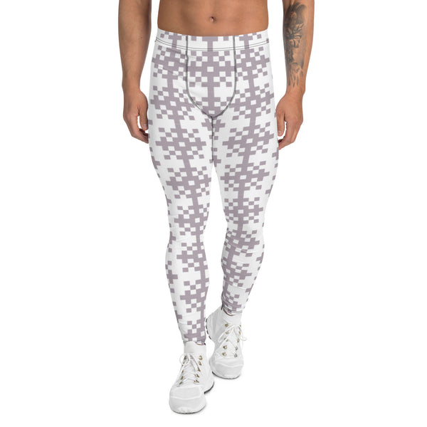 Purple Snow Flake Men's Leggings