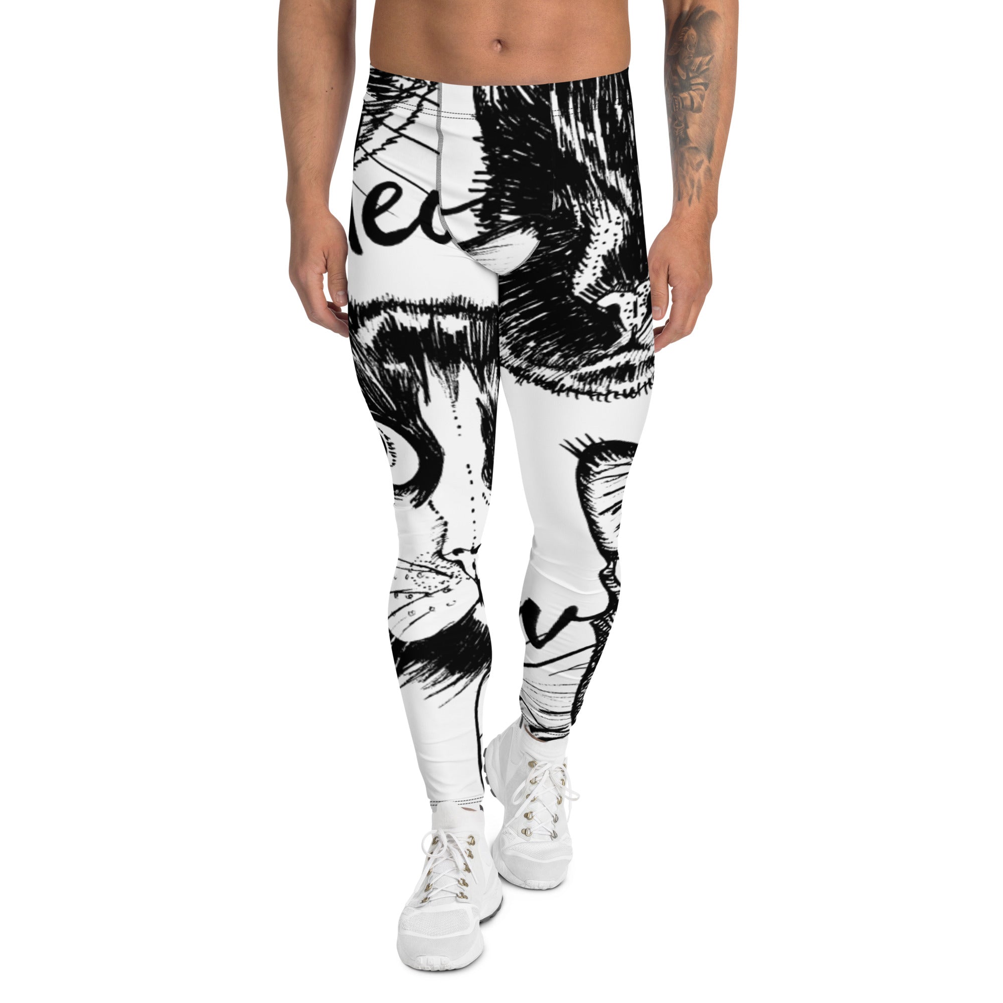 Cat Print Cute Men's Leggings