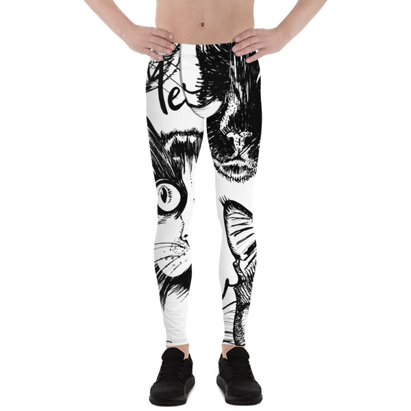 Cat Print Cute Men's Leggings