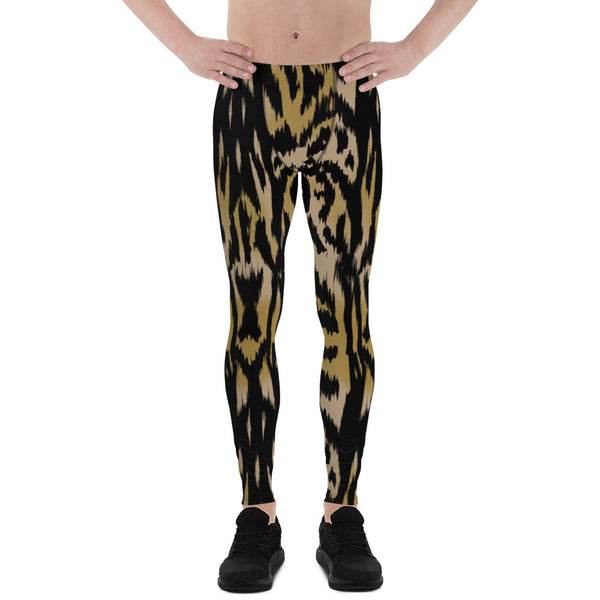 Brown Animal Print Men's Leggings